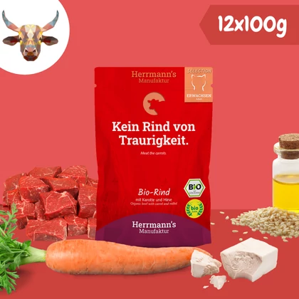 Bio marhahús menü macskáknak