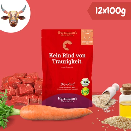 Bio marhahús menü macskáknak