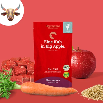 Bio marhahús menü kölyökkutyáknak