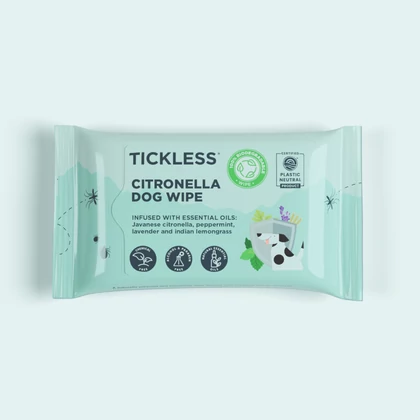 természetes kullancsriasztó nedves törlőkendő kutyáknak