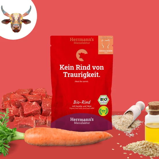 Bio marhahús menü macskáknak