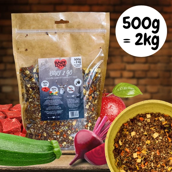 Barf 2 Go szárított barf kutyáknak