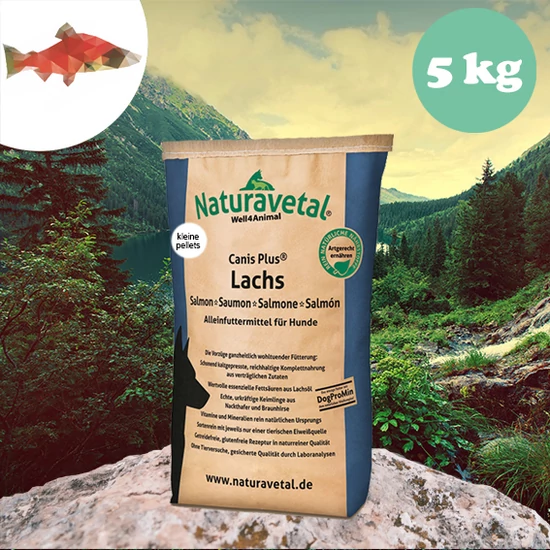 Naturavetal lazacos hidegen préselt száraztáp