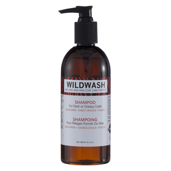 WildWash Pro - 100% természetes kutyasampon sötét vagy zsíros szőrre 1:32 = 9,6 liternyi