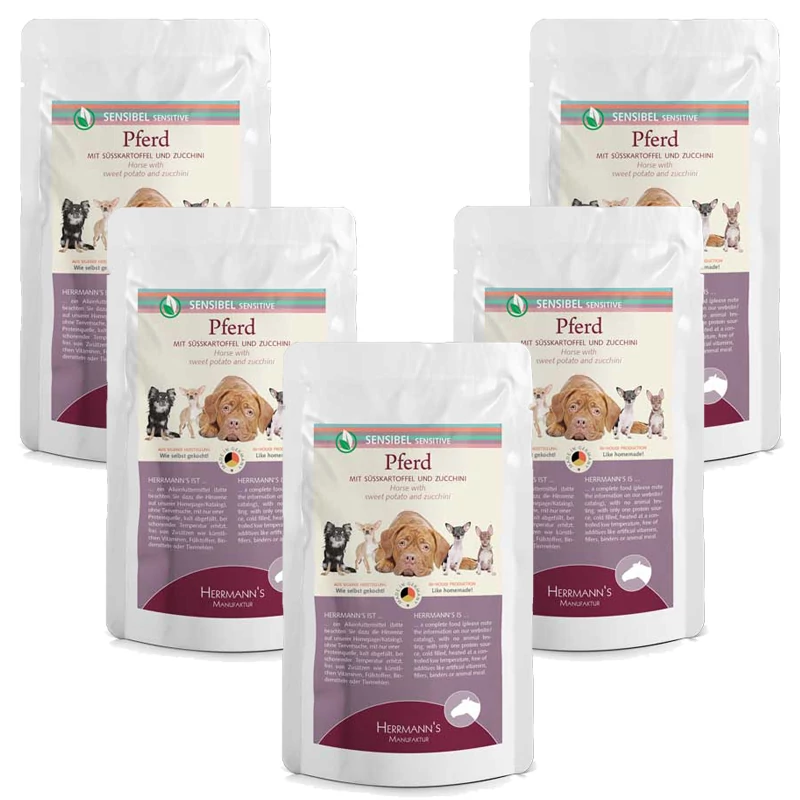 Lóhús menü érzékenyeknek - édesburgonya és cukkini 5 x 150 g